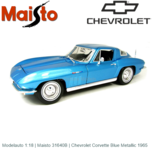 Modelauto 1:18 | Maisto 31640B | Chevrolet Corvette Blue Metallic 1965 Modelauto 1:18 | Maisto 31640B | Chevrolet Corvette Blue Metallic 1965