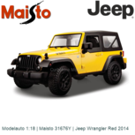 Modelauto 1:18 | Maisto 31676Y | Jeep Wrangler Red 2014 Modelauto 1:18 | Maisto 31676Y | Jeep Wrangler Red 2014