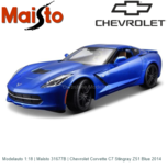 Modelauto 1:18 | Maisto 31677B | Chevrolet Corvette C7 Stingray Z51 Blue 2014 Modelauto 1:18 | Maisto 31677B | Chevrolet Corvette C7 Stingray Z51 Blue 2014