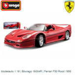 Modelauto 1:18 | Bburago 16004R | Ferrari F50 Rood 1995 Modelauto 1:18 | Bburago 16004R | Ferrari F50 Rood 1995