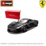 Modelauto 1:18 | Bburago 16901BK | Ferrari LaFerrari Carbon Zwart 2014 Modelauto 1:18 | Bburago 16901BK | Ferrari LaFerrari Carbon Zwart 2014