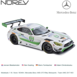 Modelauto 1:18 | Norev 183494 | Mercedes Benz AMG GT3 Riley Motorports - Team AMG 2017 #33 Modelauto 1:18 | Norev 183494 | Mercedes Benz AMG GT3 Riley Motorports - Team AMG 2017 #33