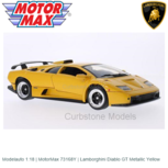 Modelauto 1:18 | MotorMax 73168Y | Lamborghini Diablo GT Metallic Yellow Modelauto 1:18 | MotorMax 73168Y | Lamborghini Diablo GT Metallic Yellow