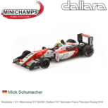 Modelauto 1:43 | Minichamps 517184309 | Dallara F317 Mercedes Prema Theodore Racing 2018 Modelauto 1:43 | Minichamps 517184309 | Dallara F317 Mercedes Prema Theodore Racing 2018