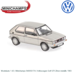 Modelauto 1:43 | Minichamps 940055174 | Volkswagen Golf GTI Zilver metallic 1983 Modelauto 1:43 | Minichamps 940055174 | Volkswagen Golf GTI Zilver metallic 1983
