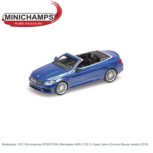 Modelauto 1:87 | Minichamps 870037034 | Mercedes AMG C 63 C-Class Cabrio Donker Blauw metallic 2016 Modelauto 1:87 | Minichamps 870037034 | Mercedes AMG C 63 C-Class Cabrio Donker Blauw metallic 2016