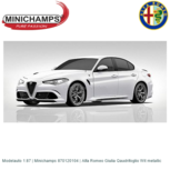 Modelauto 1:87 | Minichamps 870120104 | Alfa Romeo Giulia Qaudrifoglio Wit metallic Modelauto 1:87 | Minichamps 870120104 | Alfa Romeo Giulia Qaudrifoglio Wit metallic