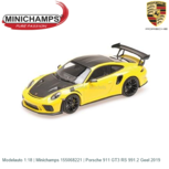 Modelauto 1:18 | Minichamps 155068221 | Porsche 911 GT3 RS 991.2 Geel 2019 Modelauto 1:18 | Minichamps 155068221 | Porsche 911 GT3 RS 991.2 Geel 2019