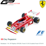 Modelauto 1:18 | GP Replicas GP025B | Ferrari 312 B3 Scuderia Ferrari 1974 #11 Modelauto 1:18 | GP Replicas GP025B | Ferrari 312 B3 Scuderia Ferrari 1974 #11