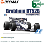 Bouwpakket 1:20 | Beemax 20004 | Brabham BT52B BMW Brabham 1983 #5 Bouwpakket 1:20 | Beemax 20004 | Brabham BT52B BMW Brabham 1983 #5