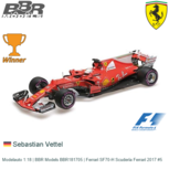Modelauto 1:18 | BBR Models BBR181705 | Ferrari SF70-H Scuderia Ferrari 2017 #5 Modelauto 1:18 | BBR Models BBR181705 | Ferrari SF70-H Scuderia Ferrari 2017 #5