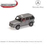 Modelauto 1:87 | Minichamps 870037400 | Mercedes Benz G-klasse W 463 Grijs 2018 Modelauto 1:87 | Minichamps 870037400 | Mercedes Benz G-klasse W 463 Grijs 2018