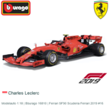 Modelauto 1:18 | Bburago 16810 | Ferrari SF90 Scuderia Ferrari 2019 #16 Modelauto 1:18 | Bburago 16810 | Ferrari SF90 Scuderia Ferrari 2019 #16