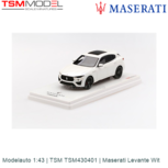 Modelauto 1:43 | TSM TSM430401 | Maserati Levante Wit Modelauto 1:43 | TSM TSM430401 | Maserati Levante Wit