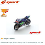 Motorfiets 1:43 | Spark M43007 | Yamaya YZR M1 Moviestar Yamaha 2016 #99 Motorfiets 1:43 | Spark M43007 | Yamaya YZR M1 Moviestar Yamaha 2016 #99