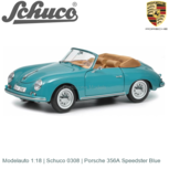 Modelauto 1:18 | Schuco 0308 | Porsche 356A Speedster Blue Modelauto 1:18 | Schuco 0308 | Porsche 356A Speedster Blue