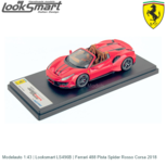 Modelauto 1:43 | Looksmart LS496B | Ferrari 488 Pista Spider Rosso Corsa 2018 Modelauto 1:43 | Looksmart LS496B | Ferrari 488 Pista Spider Rosso Corsa 2018