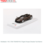 Modelauto 1:43 | TSM TSM430118 | Pagani Huayra Dinastia Yazi Marron Modelauto 1:43 | TSM TSM430118 | Pagani Huayra Dinastia Yazi Marron