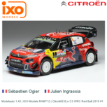 Modelauto 1:43 | IXO-Models RAM712 | Citroën C3 WRC Red Bull 2019 #1 Modelauto 1:43 | IXO-Models RAM712 | Citroën C3 WRC Red Bull 2019 #1