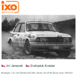 Modelauto 1:43 | IXO-Models RAC288 | Skoda 130 LR B9 Škoda Team 1986 #22 Modelauto 1:43 | IXO-Models RAC288 | Skoda 130 LR B9 Škoda Team 1986 #22