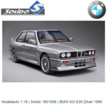 Modelauto 1:18 | Solido 1801506 | BMW M3 E30 Zilver 1990 Modelauto 1:18 | Solido 1801506 | BMW M3 E30 Zilver 1990