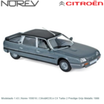 Modelauto 1:43 | Norev 159016 | Citroën CX Turbo 2 Prestige Grijs Metallic 1986 Modelauto 1:43 | Norev 159016 | Citroën CX Turbo 2 Prestige Grijs Metallic 1986