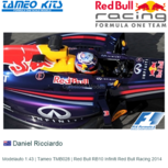 Modelauto 1:43 | Tameo TMB028 | Red Bull RB10 Infiniti Red Bull Racing 2014 Modelauto 1:43 | Tameo TMB028 | Red Bull RB10 Infiniti Red Bull Racing 2014