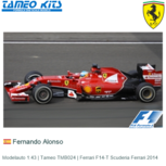 Modelauto 1:43 | Tameo TMB024 | Ferrari F14-T Scuderia Ferrari 2014 Modelauto 1:43 | Tameo TMB024 | Ferrari F14-T Scuderia Ferrari 2014