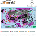 Decalset 1:24 | Decaldoc AMG16 | Mercedes Benz AMG GT3 P1 Motorsports 2019 #71 Decalset 1:24 | Decaldoc AMG16 | Mercedes Benz AMG GT3 P1 Motorsports 2019 #71