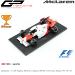 Modelauto 1:12 | GP Replicas GP12-05A | McLaren MP4/2 TAG Porsche McLaren F1 1984 #8 Modelauto 1:12 | GP Replicas GP12-05A | McLaren MP4/2 TAG Porsche McLaren F1 1984 #8