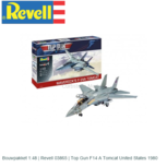 Bouwpakket 1:48 | Revell 03865 | Top Gun F14 A Tomcat United States 1980 Bouwpakket 1:48 | Revell 03865 | Top Gun F14 A Tomcat United States 1980