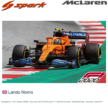 Modelauto 1:43 | Spark S6469 | McLaren MCL35 McLaren F1 2020 #4 Austria / Red Bull Ring / Austrian Grand Pri Modelauto 1:43 | Spark S6469 | McLaren MCL35 McLaren F1 2020 #4 Austria / Red Bull Ring / Austrian Grand Pri