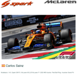 Modelauto 1:43 | Spark S6470 | McLaren MCL35 McLaren F1 2020 #55 Austria / Red Bull Ring / Austrian Grand Pri Modelauto 1:43 | Spark S6470 | McLaren MCL35 McLaren F1 2020 #55 Austria / Red Bull Ring / Austrian Grand Pri
