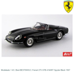 Modelauto 1:43 | Best BEST9005/2 | Ferrari 275 GTB-4 NART Spyder Black 1967 Modelauto 1:43 | Best BEST9005/2 | Ferrari 275 GTB-4 NART Spyder Black 1967
