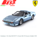 Modelauto 1:43 | Best BEST9777 | Ferrari 308 GTS Azzurro Metallic 1978 Modelauto 1:43 | Best BEST9777 | Ferrari 308 GTS Azzurro Metallic 1978
