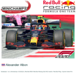 Modelauto 1:43 | Minichamps 410200223 | Red Bull RB16 Red Bull Racing 2020 #23 Austria / Red Bull Ring / Styrian Grand Prix Modelauto 1:43 | Minichamps 410200223 | Red Bull RB16 Red Bull Racing 2020 #23 Austria / Red Bull Ring / Styrian Grand Prix