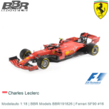 Modelauto 1:18 | BBR Models BBR191826 | Ferrari SF90 #16 Modelauto 1:18 | BBR Models BBR191826 | Ferrari SF90 #16