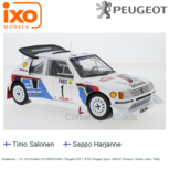 Modelauto 1:18 | IXO-Models IXO18RMC049A | Peugeot 205 T16 E2 Peugeot Sport 1986 #1 Monaco / Monte Carlo / Rally Modelauto 1:18 | IXO-Models IXO18RMC049A | Peugeot 205 T16 E2 Peugeot Sport 1986 #1 Monaco / Monte Carlo / Rally