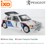 Modelauto 1:18 | IXO-Models IXO18RMC049C | Peugeot 205 T16 E2 Peugeot Sport 1986 #8 Monaco / Monte Carlo / Rally Modelauto 1:18 | IXO-Models IXO18RMC049C | Peugeot 205 T16 E2 Peugeot Sport 1986 #8 Monaco / Monte Carlo / Rally