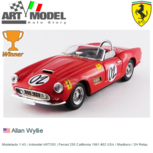 Modelauto 1:43 | Artmodel ART355 | Ferrari 250 California 1961 #02 USA / Marlboro / 2H Relay Modelauto 1:43 | Artmodel ART355 | Ferrari 250 California 1961 #02 USA / Marlboro / 2H Relay