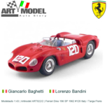 Modelauto 1:43 | Artmodel ART022/2 | Ferrari Dino 196 SP 1962 #120 Italy / Targa Florio Modelauto 1:43 | Artmodel ART022/2 | Ferrari Dino 196 SP 1962 #120 Italy / Targa Florio