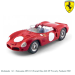 Modelauto 1:43 | Artesania ART412 | Ferrari Dino 246 SP Prova by Fantuzzi 1961 Modelauto 1:43 | Artesania ART412 | Ferrari Dino 246 SP Prova by Fantuzzi 1961