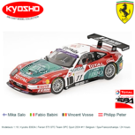 Modelauto 1:18 | Kyosho 8393A | Ferrari 575 GTC Team GPC Sport 2004 #11 Belgium / Spa-Francorchamps / 24 Hours Modelauto 1:18 | Kyosho 8393A | Ferrari 575 GTC Team GPC Sport 2004 #11 Belgium / Spa-Francorchamps / 24 Hours