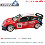 Modelauto 1:18 | Solido 9049 | Citroën Xsara Citroen 2003 #18 Italië / San Remo Modelauto 1:18 | Solido 9049 | Citroën Xsara Citroen 2003 #18 Italië / San Remo