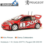 Modelauto 1:18 | Solido 203773 | Peugeot 206 2000 #3 Modelauto 1:18 | Solido 203773 | Peugeot 206 2000 #3