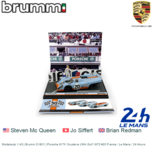 Modelauto 1:43 | Brumm S1801 | Porsche 917K Scuderia JWA Gulf 1970 #20 France / Le Mans / 24 Hours Modelauto 1:43 | Brumm S1801 | Porsche 917K Scuderia JWA Gulf 1970 #20 France / Le Mans / 24 Hours