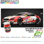 | Zero Paints ZP-1646 | Aibrush Paint 30ml BMW M6 GT3 BMW Team Schnitzer 2017 #42 Germany / Nürburgring / 24 Hours | Zero Paints ZP-1646 | Aibrush Paint 30ml BMW M6 GT3 BMW Team Schnitzer 2017 #42 Germany / Nürburgring / 24 Hours