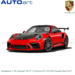 Modelauto 1:18 | Autoart 78177 | Porsche 911 GT3 RS Guards Red 2017 Modelauto 1:18 | Autoart 78177 | Porsche 911 GT3 RS Guards Red 2017