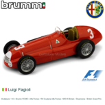 Modelauto 1:43 | Brumm R036D | Alfa Romeo 158 Scuderia Alfa Romeo 1950 #3 Britain / Silverstone / British Grand Prix Modelauto 1:43 | Brumm R036D | Alfa Romeo 158 Scuderia Alfa Romeo 1950 #3 Britain / Silverstone / British Grand Prix