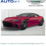 Modelauto 1:18 | Autoart 70293 | Aston Martin DBS Superleggera Hyper Red 2018 Modelauto 1:18 | Autoart 70293 | Aston Martin DBS Superleggera Hyper Red 2018